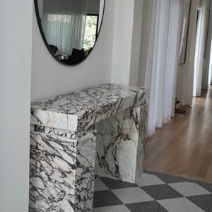 italian calacatta viola console table